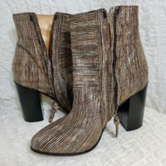 Billy Reid Multicolor Handmade Leather Booties Size 7.5 - Picture 5 of 10